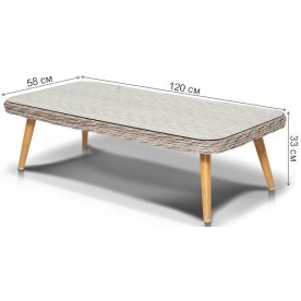 Комплект для отдыха из ротанга Энви