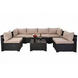 Комплект для отдыха из ротанга YR822Br