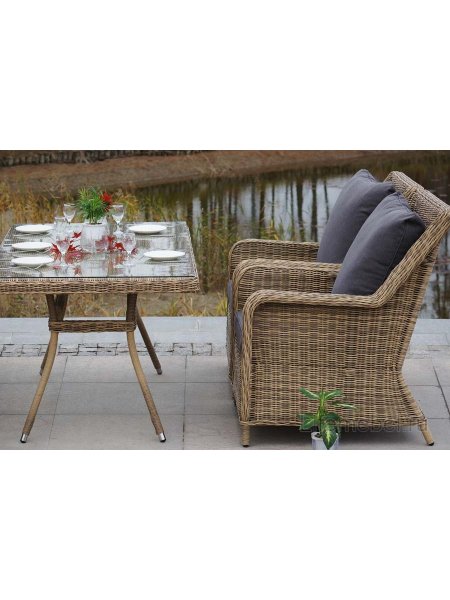 Кресло из ротанга Дживан соломенное