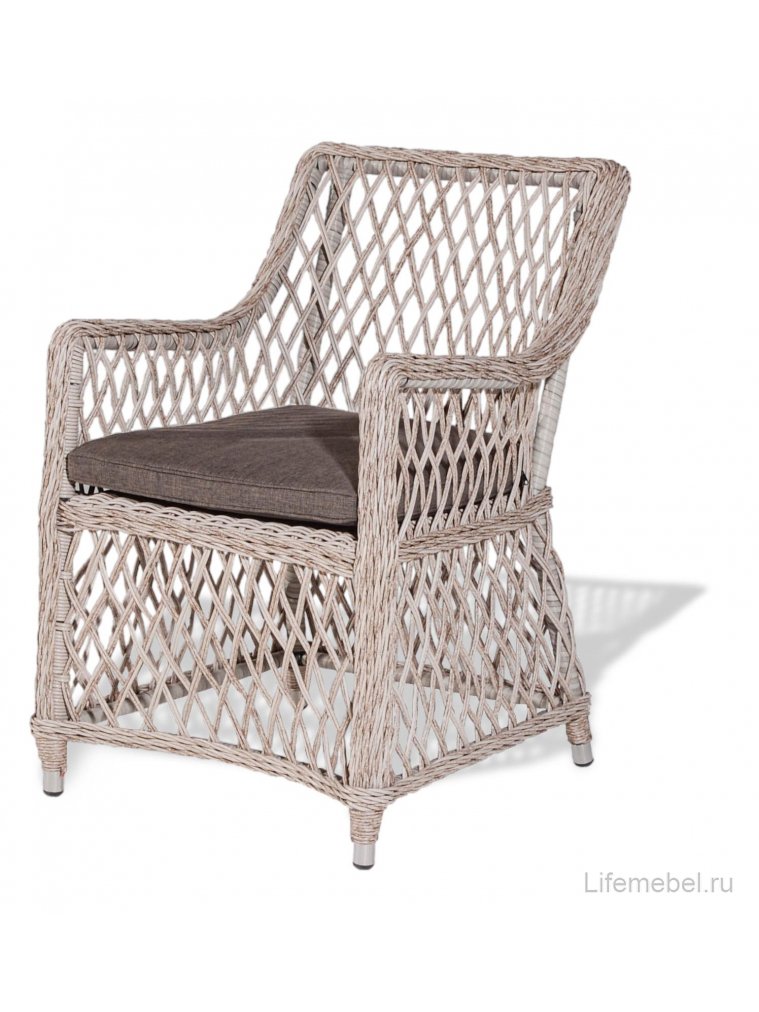 Кресло из ротанга Латте бежевый