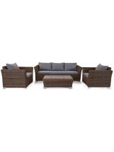 Кресло из ротанга Пакора коричневый