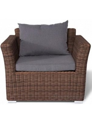 Кресло из ротанга Пакора коричневый