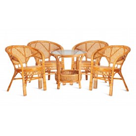 Обеденный комплект из ротанга Pelangi/Пеланги 02/15