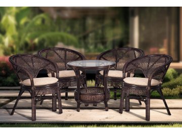 Обеденный комплект из ротанга Pelangi 02/15