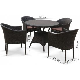 Обеденный комплект T190A/Y350A-W53 4+1