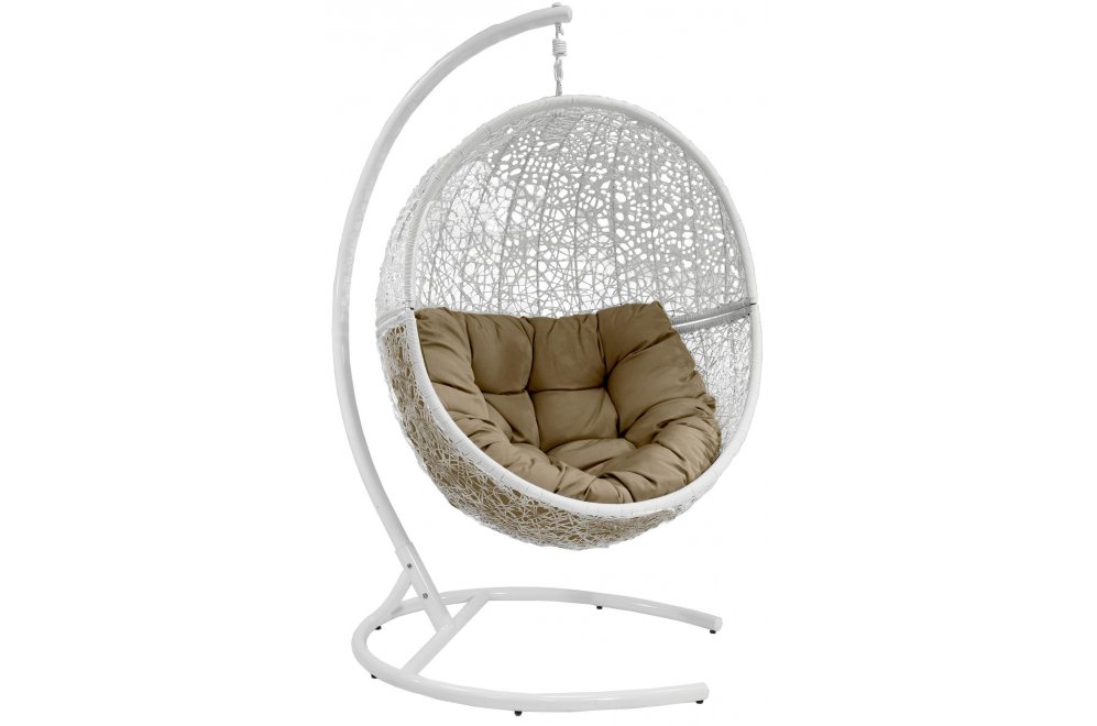 Подвесное кресло Lunar white