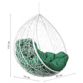 Подвесное кресло Tropica White BS