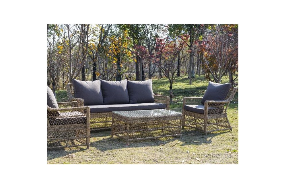 Стол из ротанга Гранд Тали соломенный