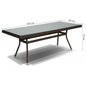 Стол из ротанга Тали 200