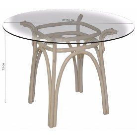 Стол обеденный Bali-А белый