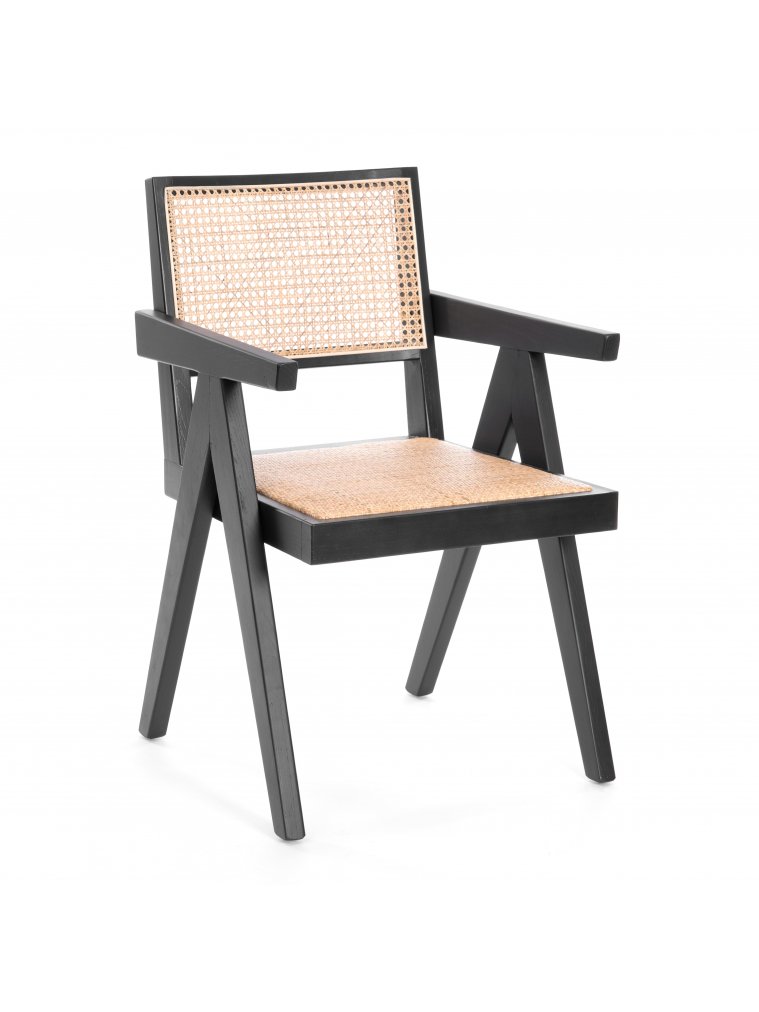 Кресло из ротанга Loki черный