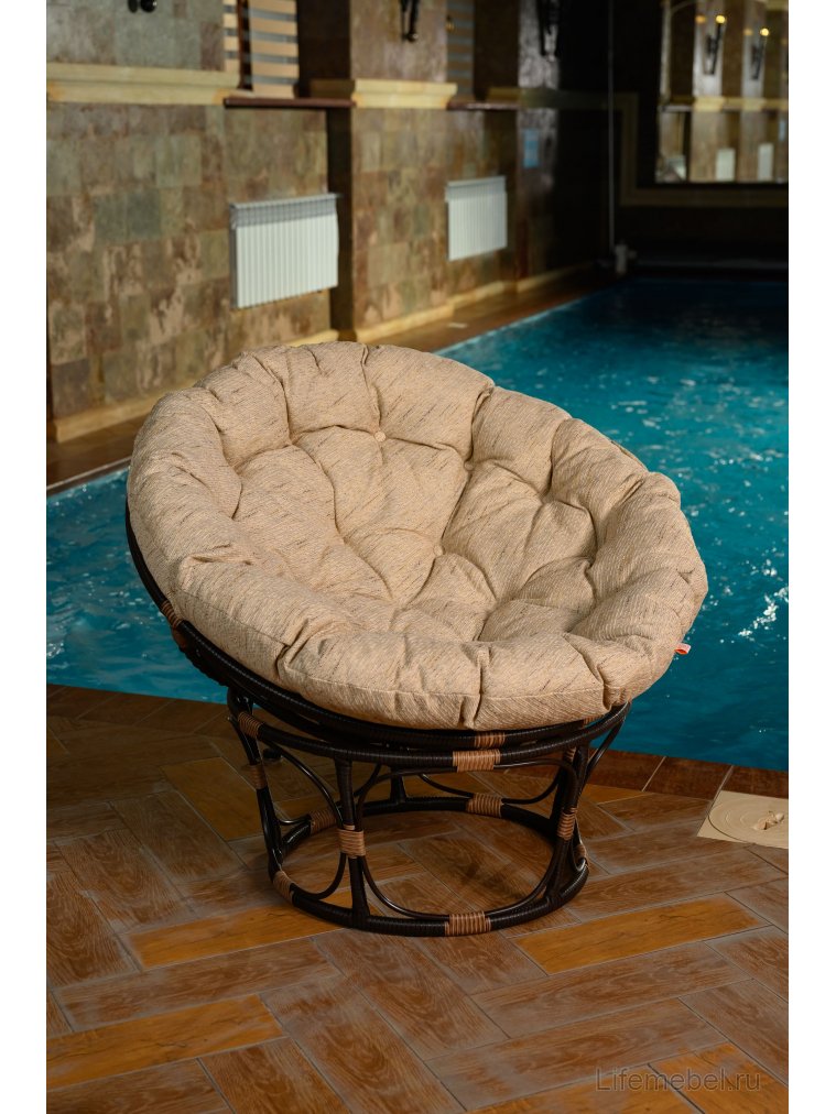 Кресло из ротанга Papasan коричневый