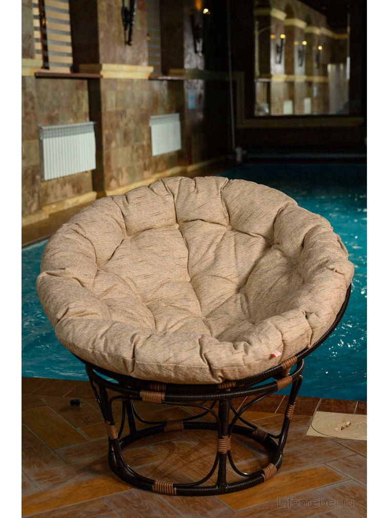 Кресло из ротанга Papasan коричневый