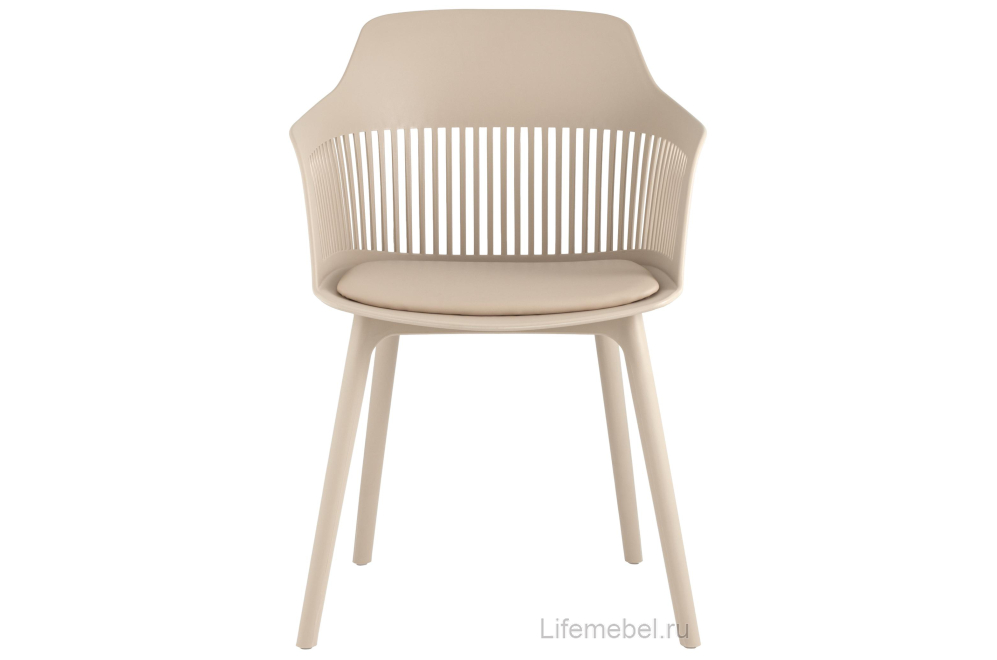 Пластиковое кресло Крокус бежевое