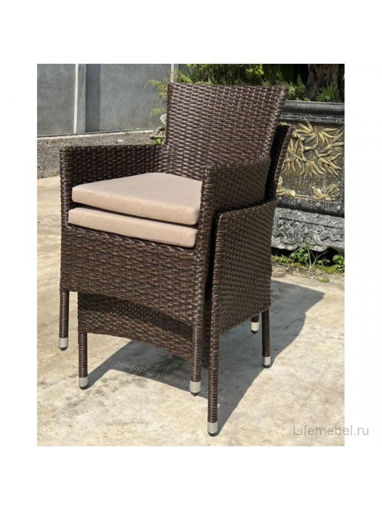 Кресло из ротанга AM-196B коричневое
