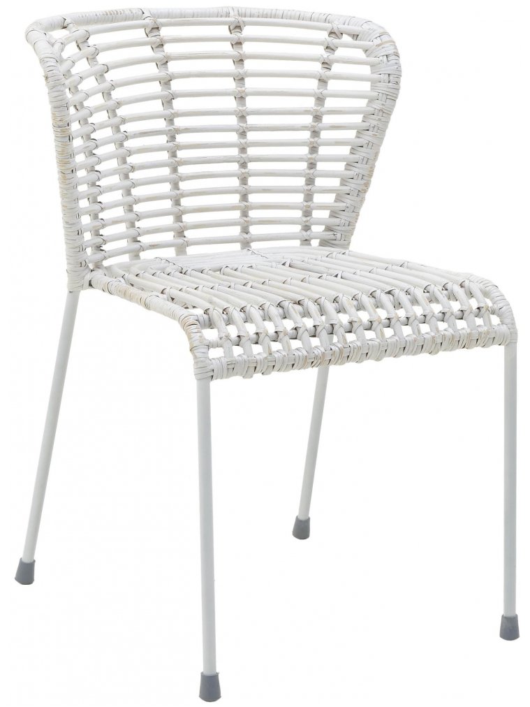 Стул из ротанга Kaley белый