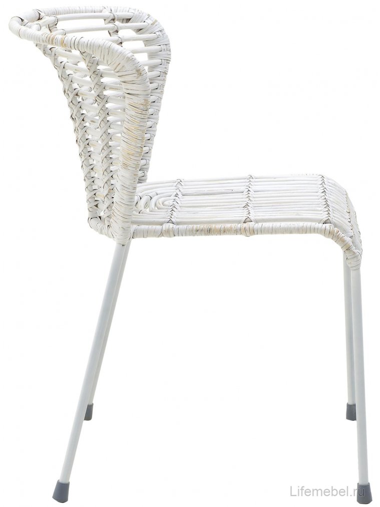 Стул из ротанга Kaley белый