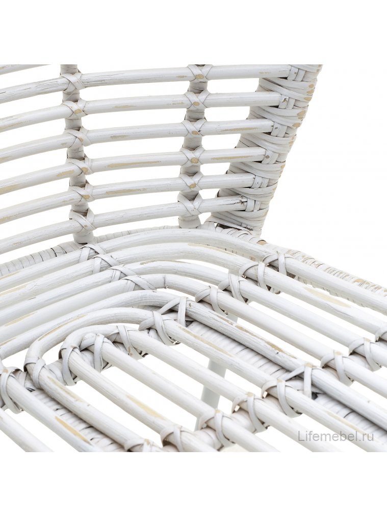 Стул из ротанга Kaley белый