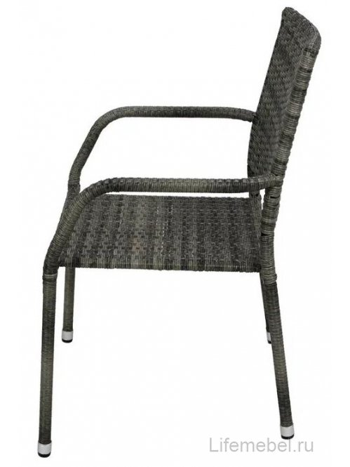 Стул из ротанга Гарда серый