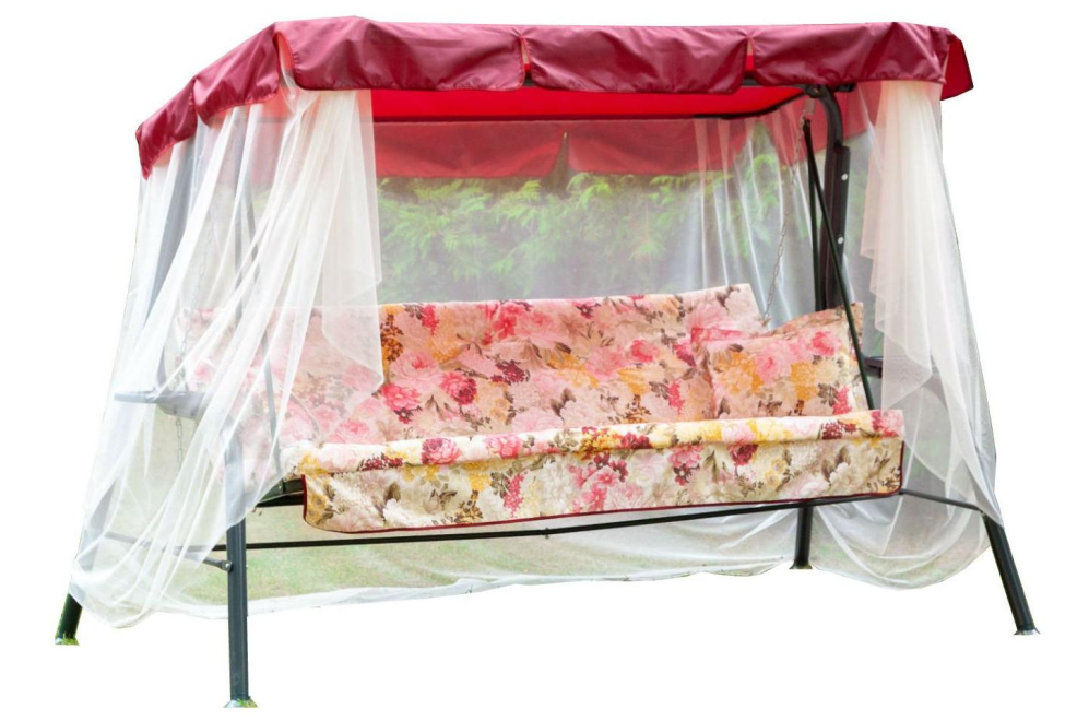 Качели садовые Варна тафтинг разноцветный трехместные