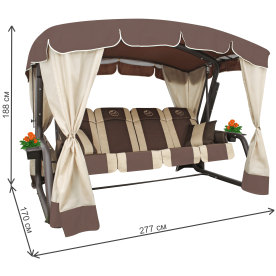 Качели садовые Эдем Люкс