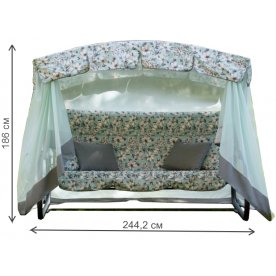 Садовые качели Турин Премиум FLOWER