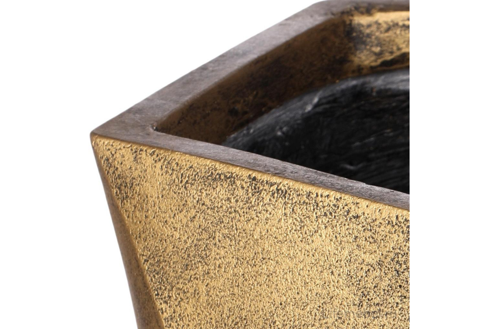 Кашпо Геометри Ромб DSQUARE25-GLD W25 L25 H20 cm золото