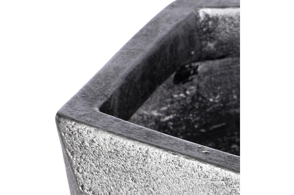 Кашпо Геометри Ромб DSQUARE25-SLV W25 L25 H20 cm серебро