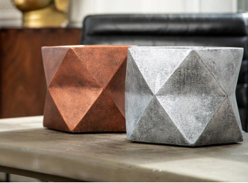 Кашпо Геометри Ромб DSQUARE38-SLV