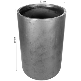 Кашпо Крисмас Высокое V-XMAS-SLV-32