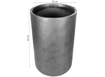 Кашпо Крисмас Высокое V-XMAS-SLV-32
