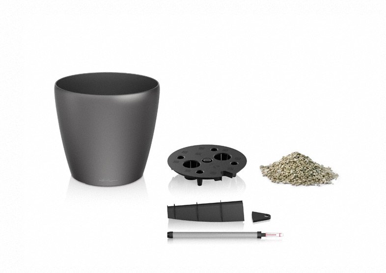 Кашпо Lechuza 14500 CLASSICO 60 Белый блестящий без системы автополива