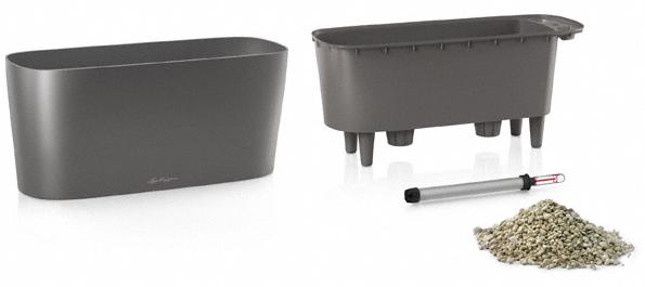 Кашпо Lechuza 15560 DELTA 20 Белый блестящий