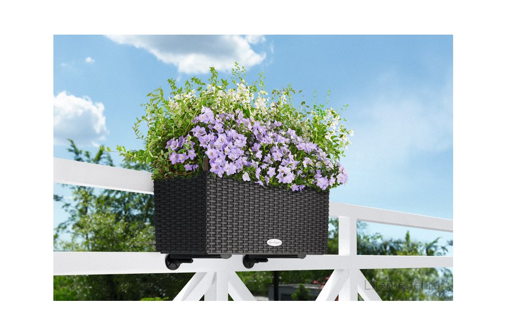 Кашпо Lechuza 15602 BALCONERA Cottage 50 Гранит