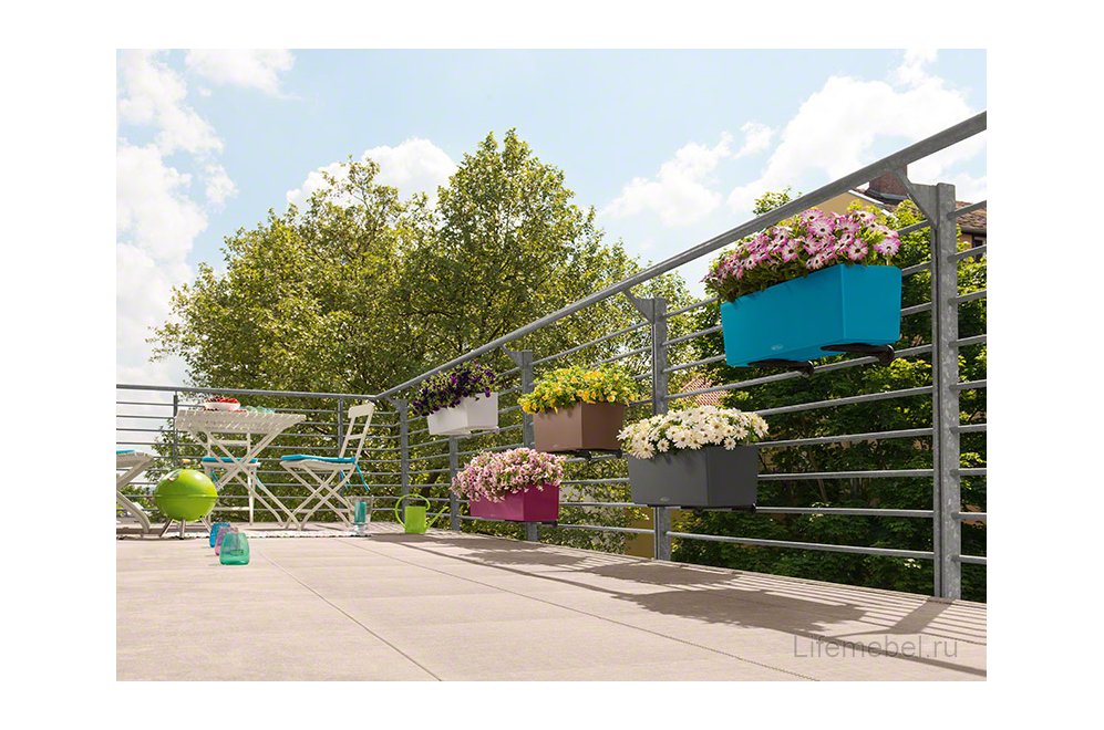 Кашпо Lechuza 15680 BALCONERA Color 80 Белый