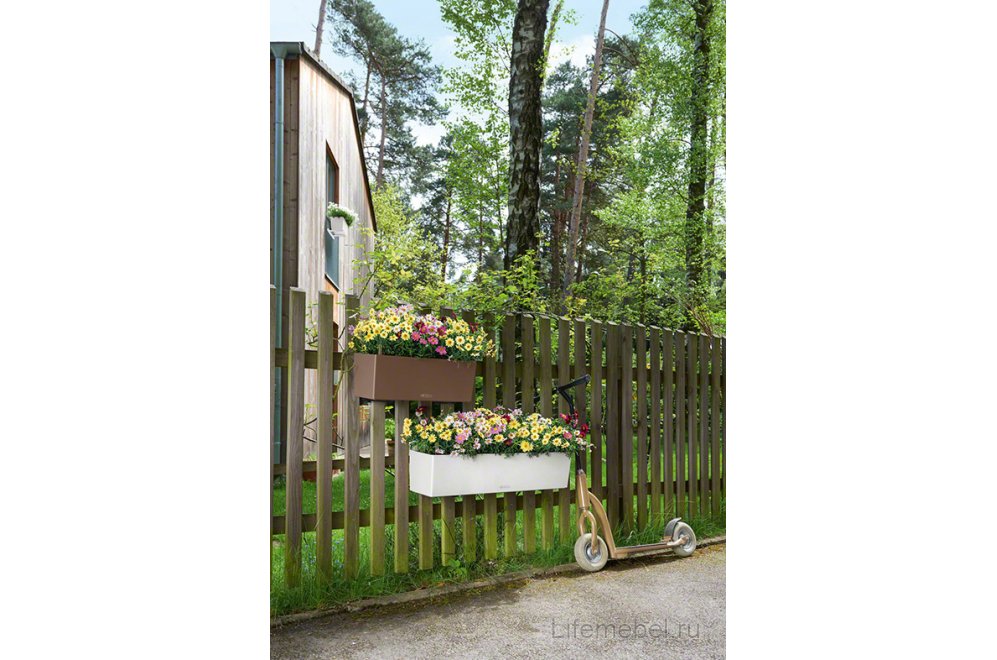 Кашпо Lechuza 15683 BALCONERA Color 80 серый