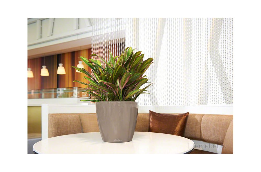 Кашпо Lechuza 16023 CLASSICO LS 21 Антрацитовый металлик