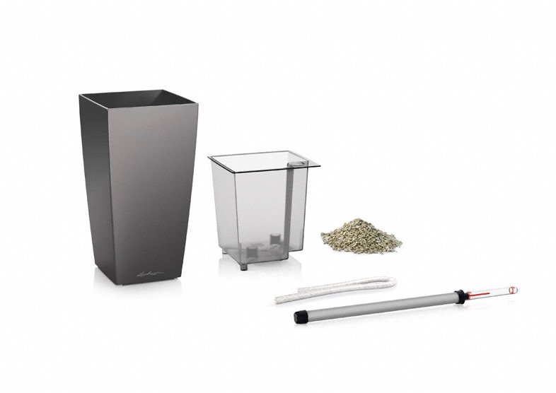 Кашпо Lechuza 18154 MAXI-CUBI Фиолетово-пастельный блестящий