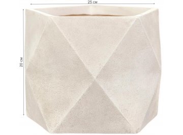 Кашпо Геометри Ромб W25 L25 H20 DSQUARE25-AW