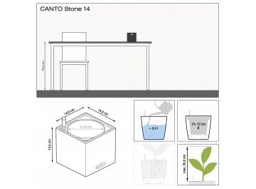 Кашпо Канто Стоун 14