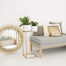 Кашпо Кьюб Глосси 14