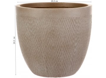 Кашпо Лотус Круглое D26.5 H24.5 MESHR26-T