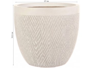 Кашпо Лотус Круглое D37 H33.5 MESHR37-AW