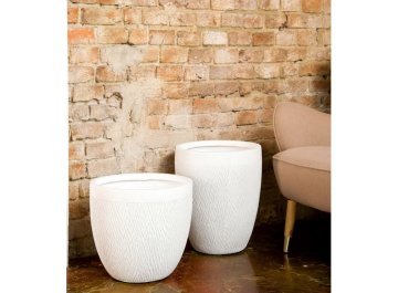 Кашпо Лотус Круглое D37 H33.5 MESHR37-AW