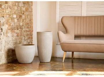 Кашпо Лотус Высокое Круглое D24 H46 MESHV24-T