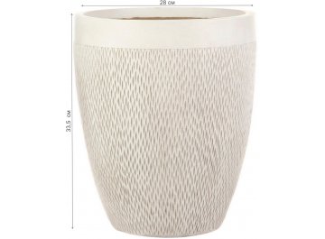 Кашпо Лотус Высокое Круглое D28 H33.5 MESHRV28-AW