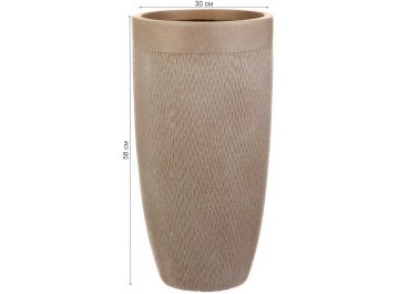 Кашпо Лотус Высокое Круглое D30 H58 MESHV30-T