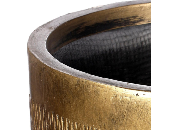 Кашпо Лотус Круглое MESHR26-GLD