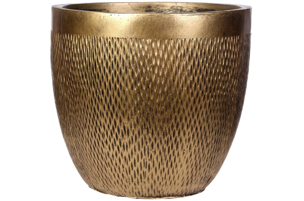 Кашпо Лотус Круглое MESHR37-GLD D37 H33.5 cm золото