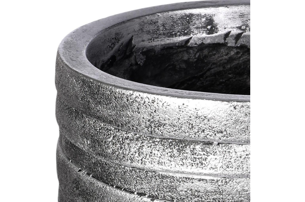 Кашпо Роу Высокое ROWEV26-SLV D26.5 H45 cm серебро